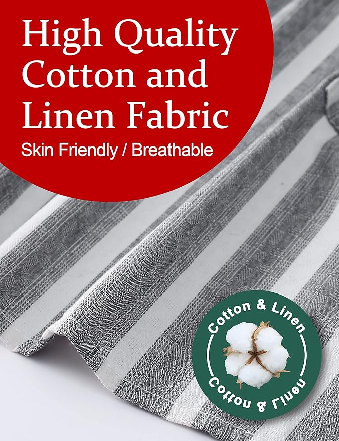 Big Plus Size Aprons for Women with Pockets Cotton Linen Baking Kitchen Cooking