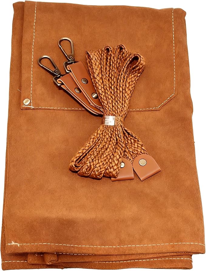Chef Apron with Large Pockets for Women Men, Cotton Canvas Cross Back Water Repellent Adjustable Work Apron