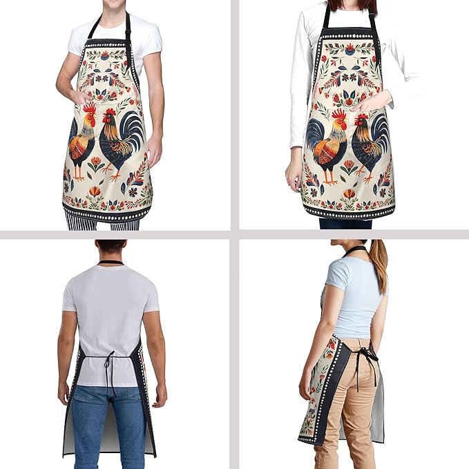 Funny Apron Polyester Grooming Aprons with Pocket for Cooking Kitchen Grilling Adults