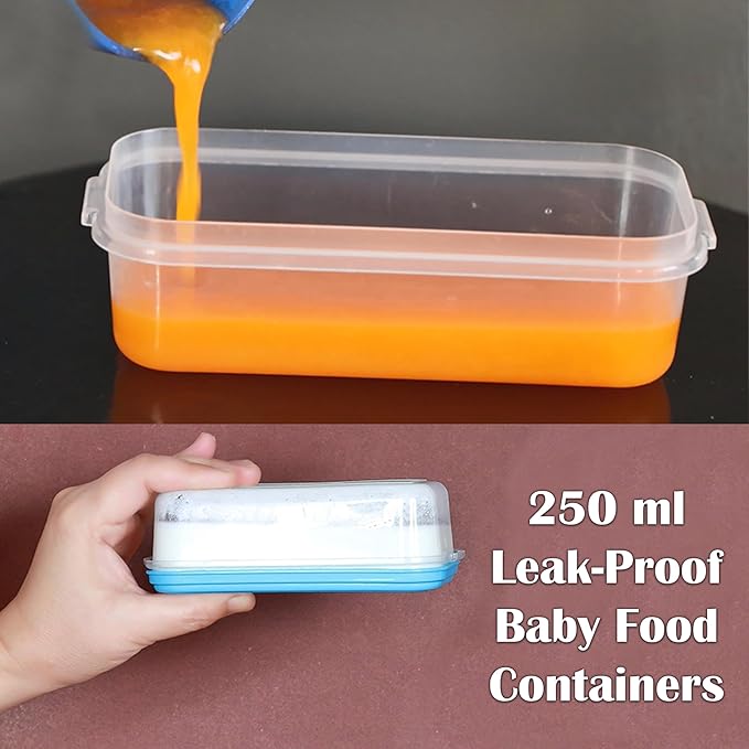 ARSUK 8oz Food Storage Containers with Airtight Lids 16 Pack - Reusable 1 Cup Containers for Snacks, Leftovers, Portion Control & Meal Prep - Leakproof, Microwave, Fridge Safe, BPA Free Plastic