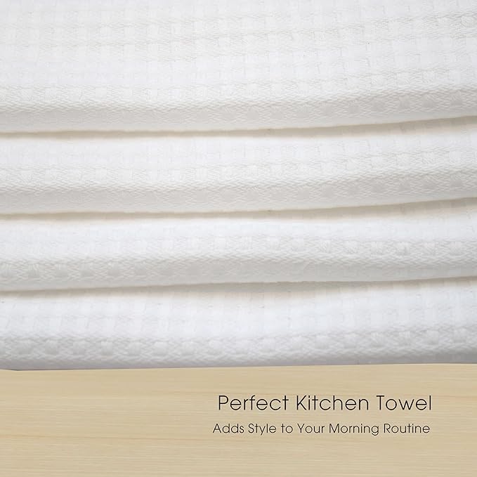 Urban Villa Christmas Kitchen Towels 100% Cotton Dish Towels for Kitchen (Set of 6) 20”x30” Dish Cloths Highly Absorbent Kitchen Linen Set with Hanging Loop Perfect for Drying Dishes-Red Green White