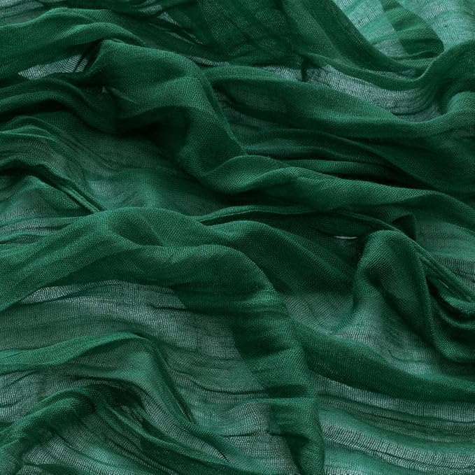 DeZerlor 20 Pack Emerald Green Cheesecloth Napkins Spring Cloth Napkins Set of 20 Dinner Napkins Bulk 21x21 Inches for Wedding Bridal Shower Baby Shower Parties