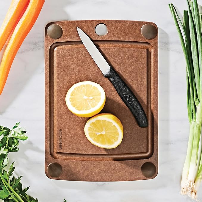Epicurean All-in-One 10" × 7" Cutting Board, Nutmeg