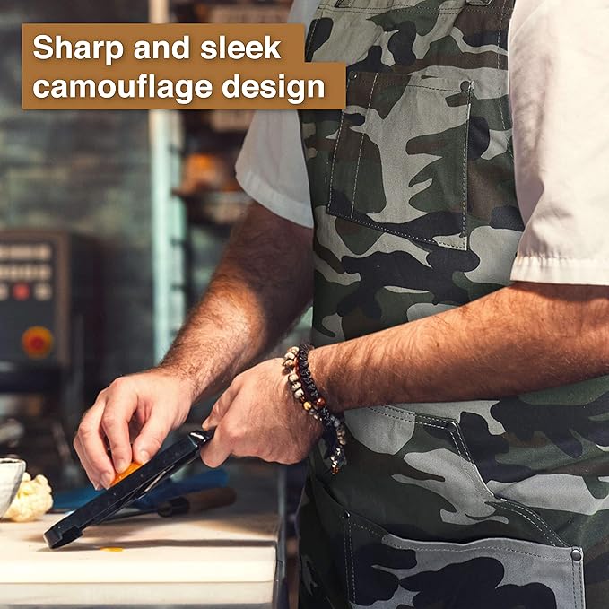 Hudson Durable Goods - Professional Grade Chef Apron for Kitchen, BBQ & Grill