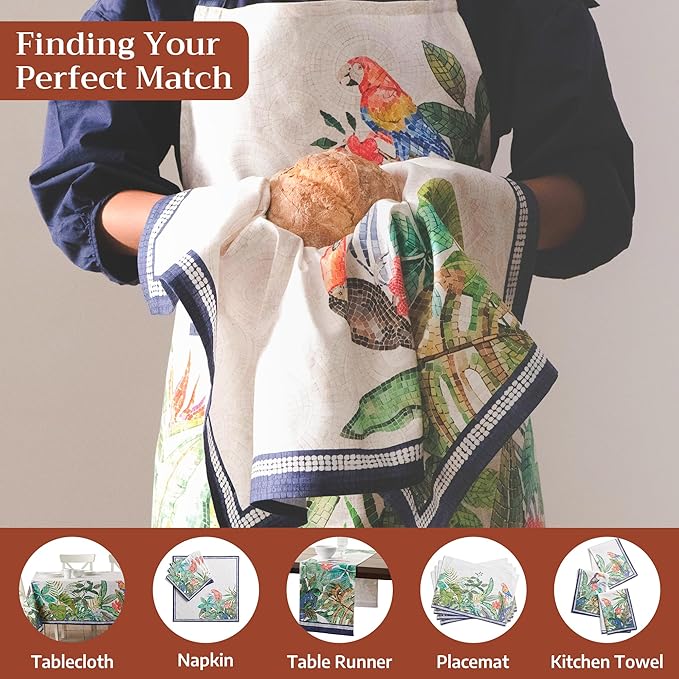 Maison d' Hermine 100% Cotton Apron for women with Pocket Kitchen Chef Apron for Men Cooking Mothers Day Gifts