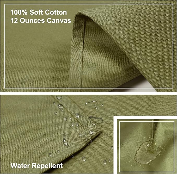 ZOMAO Chef Apron for Women Men with Large Pockets, Cotton Canvas Cross Back Waterproof Work Aprons for Kitchen Cooking Bib