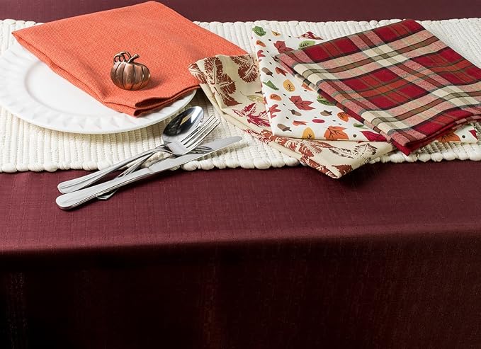 DII Variegated Tabletop Collection, Napkin Set, 20x20, Spice, 6 Piece