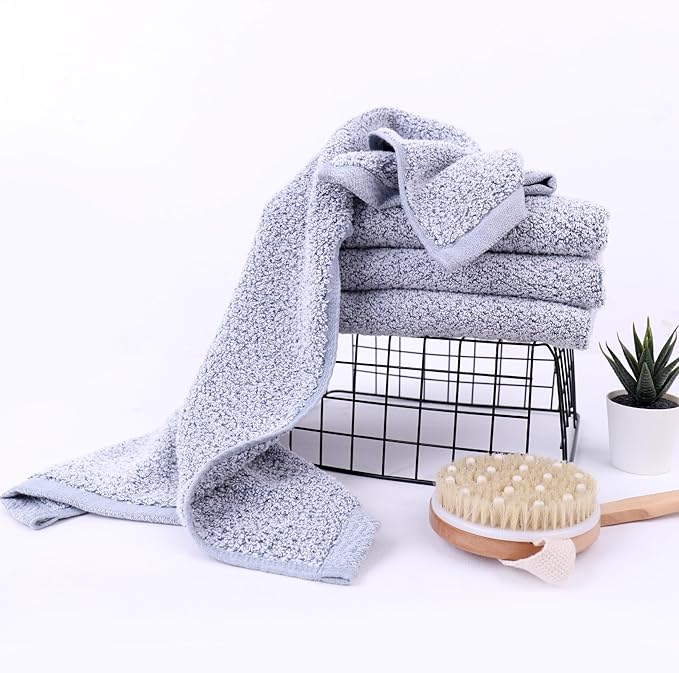 Everplush 4-Piece Premium Hand Towel Sets: Super-Soft, Highly Absorbent & Quick Drying Bathroom Towels – Versatile for Hotel, Bathroom, Shower, Spa, 16x30 Inches (Dusk, 16" x 30")