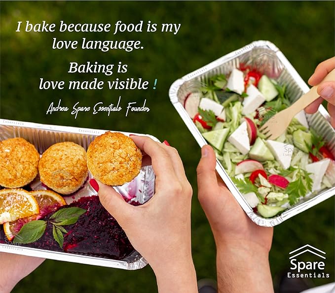 55 Pack - 2.25 LB To Go Aluminum Containers with Lids - Heat Proof Foil Tins for Meal Prep, Take Out, Freezer Meals