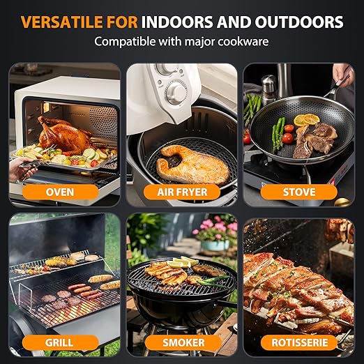 Wireless Meat Thermometer with 2 Probes & 800Ft Range - Smart Bluetooth BBQ Grill Thermometer with Standalone Base, NIST Certified ±0.5°F Accuracy