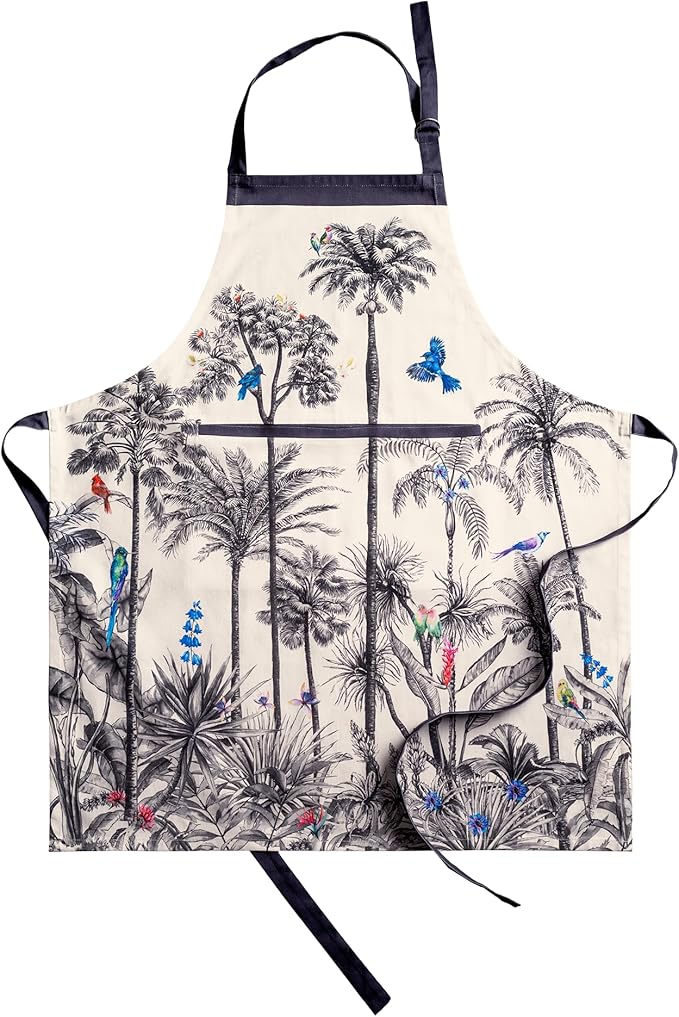 Maison d' Hermine 100% Cotton Apron for women with Pocket Kitchen Chef Apron for Men Cooking Mothers Day Gifts