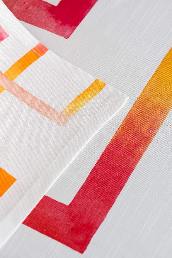 Maison d' Hermine Cloth Napkins Set of 4 100% Cotton Everyday Reusable Square Napkins Cloth Washable Dinner Party Wedding Restaurant Gifts for Mothers Day Spring/Summer (Summer Maze, 20" x 20")