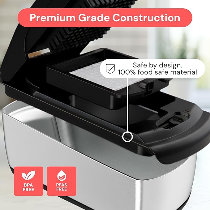 Fullstar Premium Vegetable Chopper and Mandoline Slicer - Food Chopper and Spiralizer with Container, Julienne Slicer, Fruit Slicer, Veggie Cutter, Kitchen Gadgets & Gift for Mom (14 in 1, Silver)