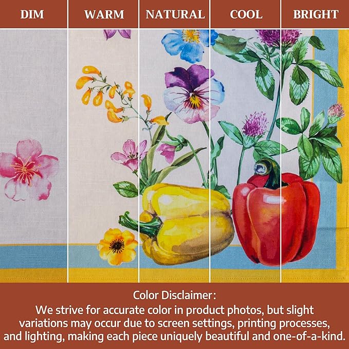 Maison d' Hermine Cloth Napkins Set of 4 100% Cotton Everyday Reusable Square Napkins Cloth Washable Dinner Party Wedding Restaurant Gifts for Mothers Day Spring/Summer (Giverny, 20" x 20")