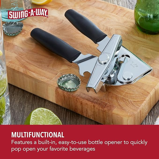 Swing-A-Way Can Opener Steel Black