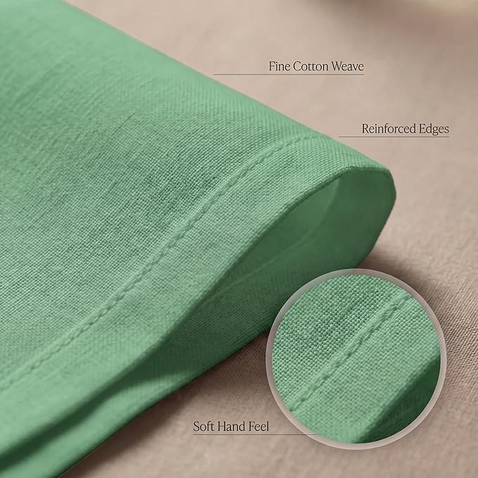 Urban Villa Cloth Napkins Set of 12 20x20 Inches 100% Cotton Napkins Cloth Washable Durable Reusable Absorbent Table Dinner Napkins Cloth for Christmas Parties Hotel Lunch Restaurant Weddings - Green