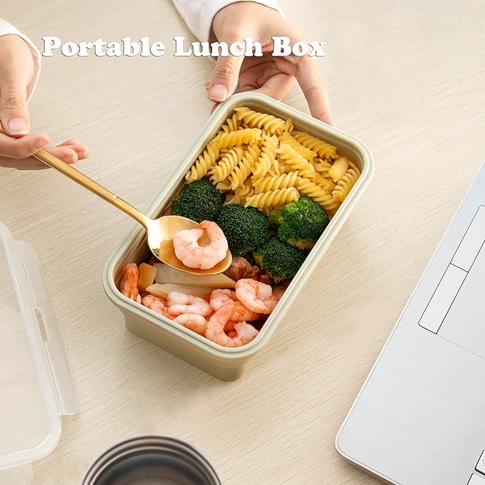 Large Collapsible Food Containers with Lids, Collapsible Bowls For Camping, Save Space, Leak-Proof Silicone Storage Bowls, 2pack 1200ml, Dishwasher, Microwave Freezer Safe