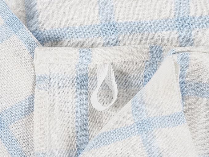 KAF Home Assorted Flat Kitchen Towels - Set of 10, 18 x 28 Inch (Sky)