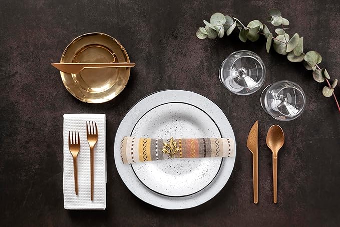ACCENTHOME 100% Cotton Salsa Stripe Napkin Set of 6 18x18 inch Beige/Mustard Multicolour Dinner Napkins - Washable Soft Premium Hotel Quality Reusable Perfect Table Linen for Family Dinners Wedding