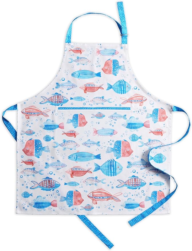 Maison d' Hermine 100% Cotton Apron for women with Pocket Kitchen Chef Apron for Men Cooking Mothers Day Gifts