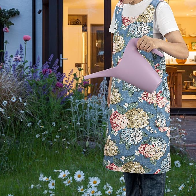 NEOVIVA Kitchen Aprons for Women with Pockets,Cooking Aprons for Women,Vintage Apron for Baking Gardening,Gifts for Mothers