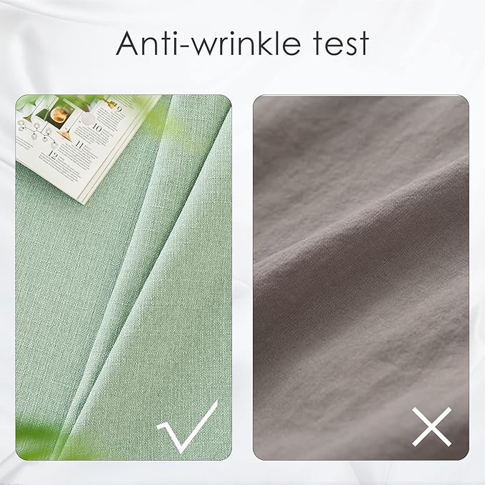 BALCONY & FALCON Square Tablecloth - Small Waterproof Table Cloth, Wrinkle Resistant Table Cover Linen Fabric Tablecloths for Dining Kitchen Wedding and Outdoor Decoration (Celadon Green, 47"x47")