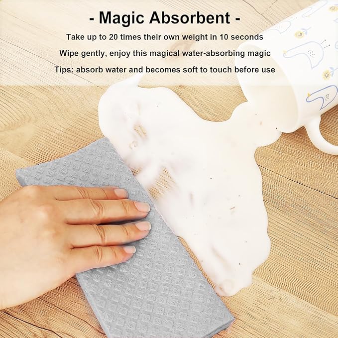 10 Packs Swedish Dishcloths for Kitchen, Reusable Paper Towels Compostable Swedish Dish Clothes for Kitchen and Household Use
