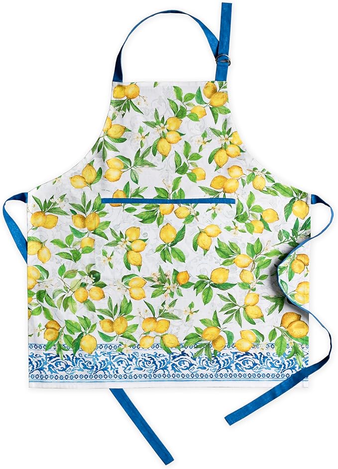 Maison d' Hermine 100% Cotton Apron for women with Pocket Kitchen Chef Apron for Men Cooking Mothers Day Gifts