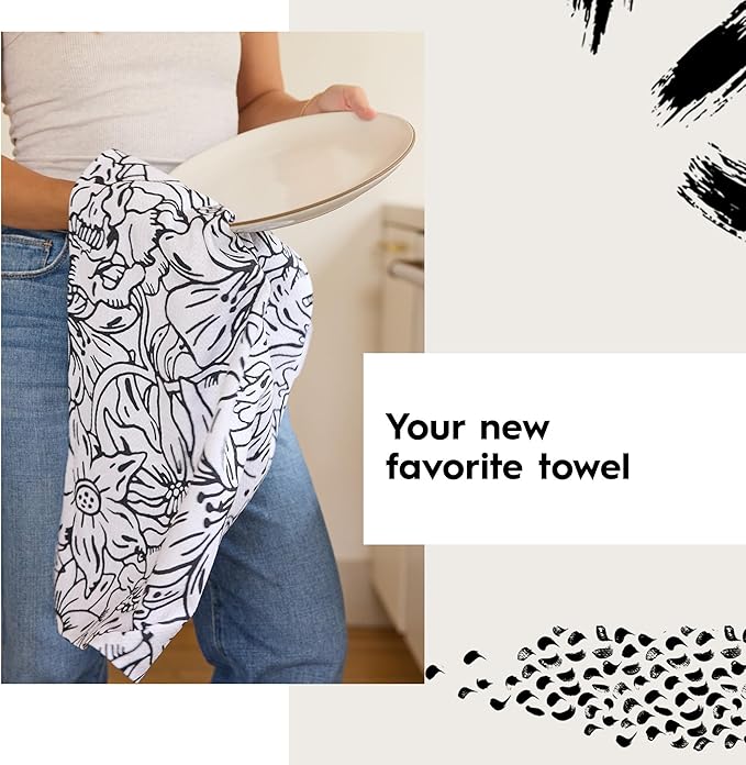 GEOMETRY Kitchen Dish Cloths - Spring & Summer Collection - Premium Dishcloths with Geoweave - Absorbent & Fast Drying Kitchen Towels - Sandy, 10" x 10" - 3-Pack