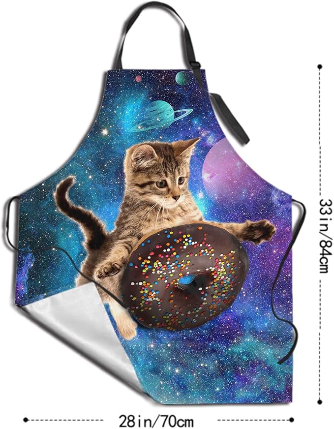Funny Apron Polyester Grooming Aprons with Pocket for Cooking Kitchen Grilling Adults