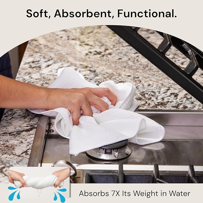 Microfiber Wholesale Sublimation Blanks Towels 16x24 - Premium Waffle Weave Microfiber Towels for Kitchen - Polyester Blanks for Kitchen or Craft Use - Bulk Pack of 156