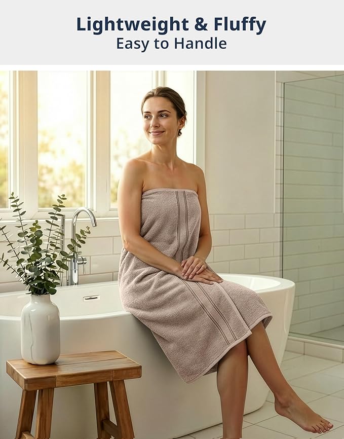 LANE LINEN Extra Large Bath Towels - Zero Twist - Set of 4 Pack (35" x 66" Cotton Towels - Zero Twist Cotton for Long-Lasting fluffiness Always Prepared for Overnight Guests - Platinum