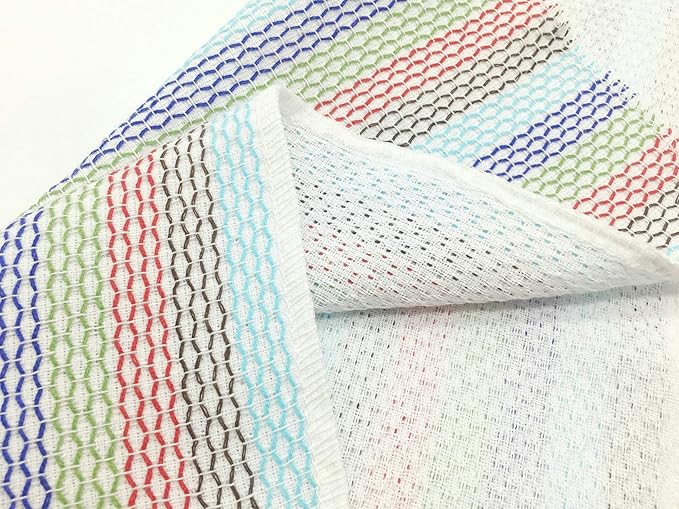 Mia'sDream Cleaning Rags Tidy Cotton Dish Cloths Dish Rags Cleaning Cloth, Absorbent Odor Free Dishcloths Kitchen Dish Towels, 13inch x 13inch 8 Pack Multi Colors