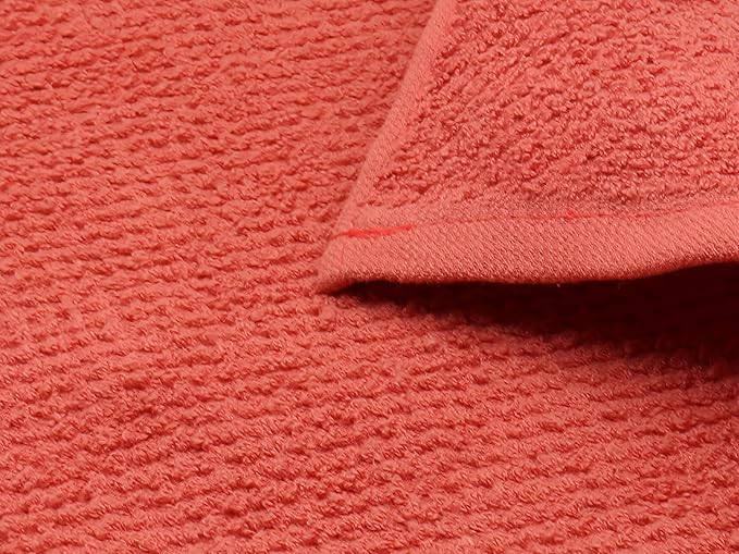 Cleaning Rags Cleaning Cloths for Cleaning House, Cotton Dish Cloths Dish Rags for Washing Dishes, Set of 8, Light and Soft Terry Kitchen Washcloths Kitchen Rags,12 Inch x 12 Inch (Red Set
