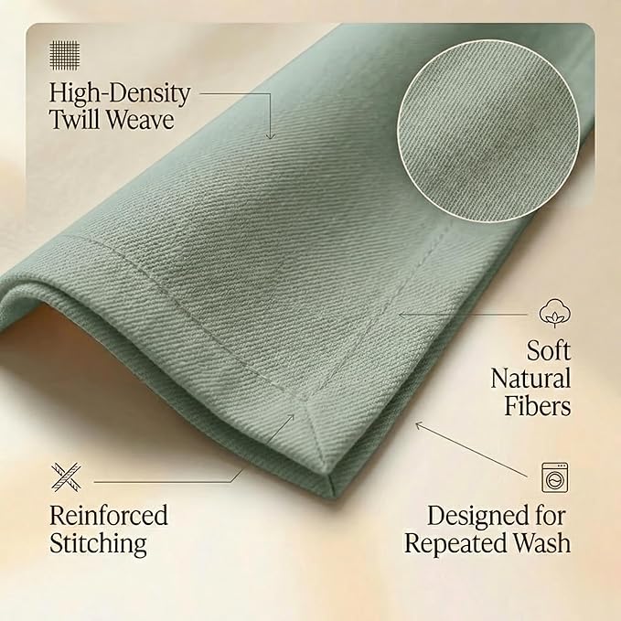 ACCENTHOME Accent Home 100% Cotton Napkins, Delicate Cloth Napkins for Dinners, Parties and Weddings，18 x 18 Inch Set of 12 - Teal