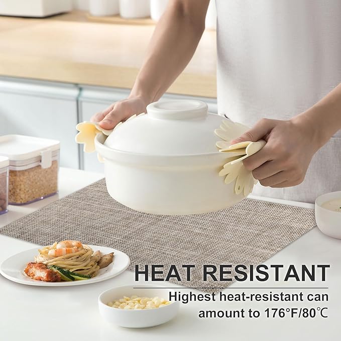 Vinyl Placemats Set of 8, PVC Woven Washable Non-Slip Table Mats, Heat Resistant Wrinkle Free Place Mats for Dining Table, Easy to Clean (8, Cappuccino)