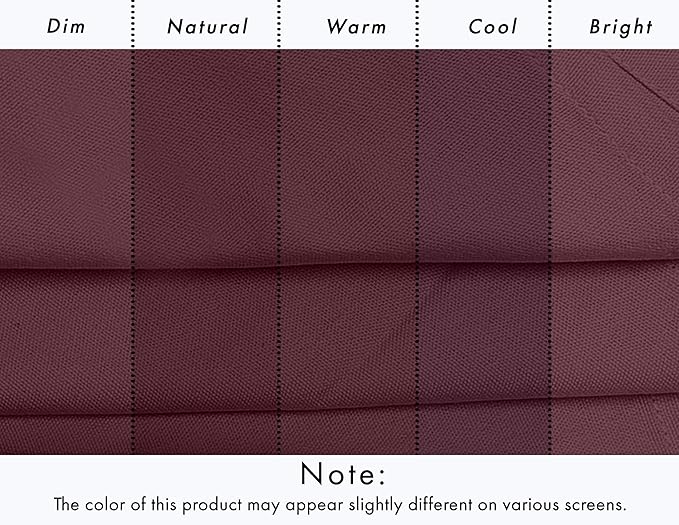 Ruvanti Cloth Napkins Set of 12, 18x18 Inches, 100% Cotton, Washable, Soft & Absorbent, Perfect for Wedding, Christmas, ‎Thanksgiving Dinners - Burgundy
