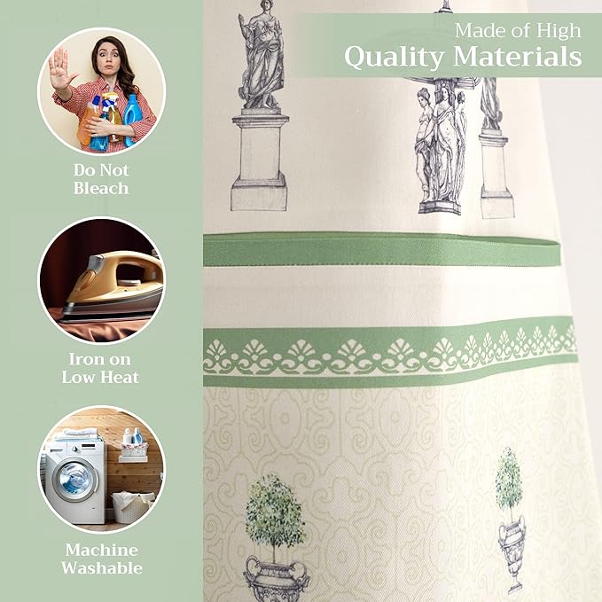 Maison d' Hermine 100% Cotton Apron for women with Pocket Kitchen Chef Apron for Men Cooking Mothers Day Gifts