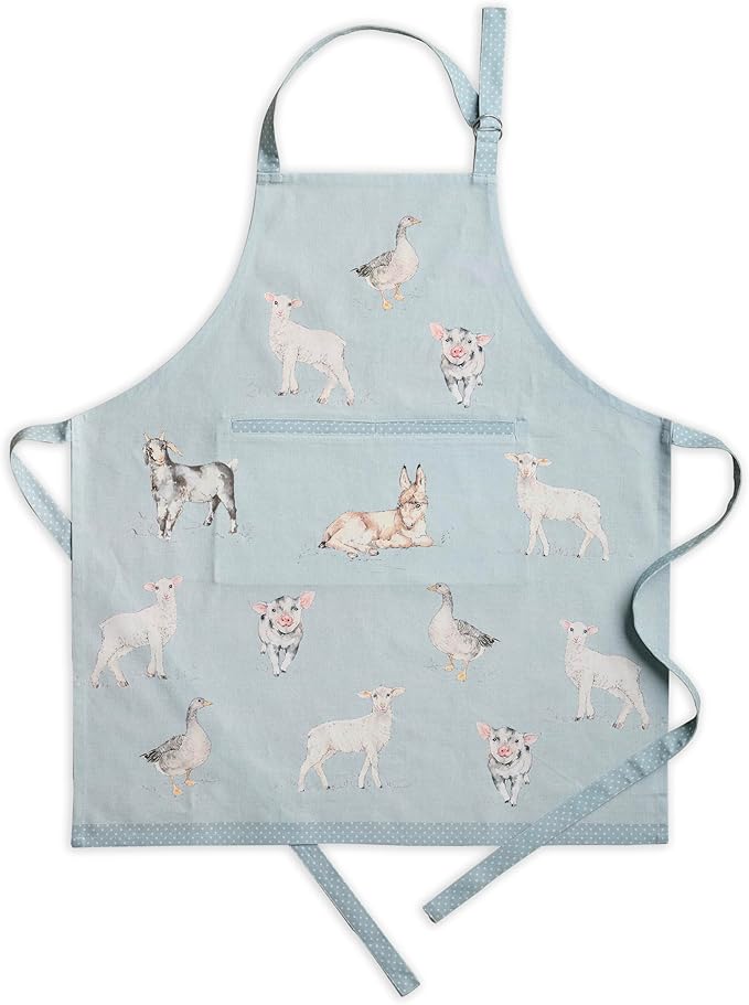 Maison d' Hermine 100% Cotton Apron for women with Pocket Kitchen Chef Apron for Men Cooking Mothers Day Gifts