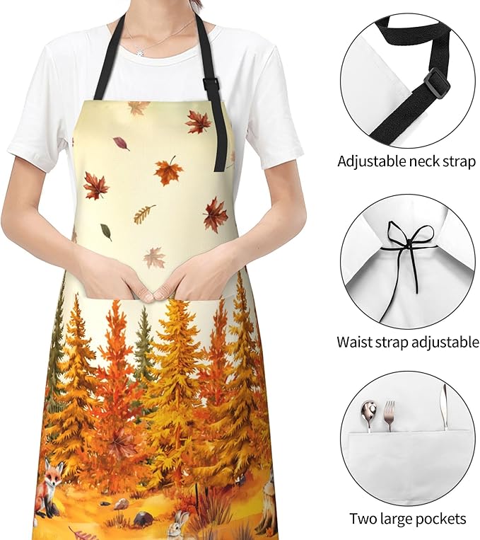 Funny Apron Polyester Grooming Aprons with Pocket for Cooking Kitchen Grilling Adults