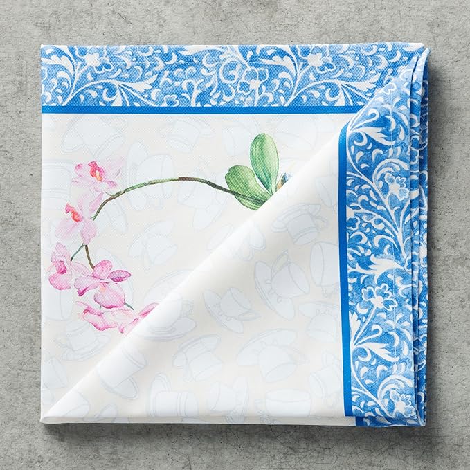 Maison d' Hermine Cloth Napkins Set of 4 100% Cotton Everyday Reusable Square Napkins Cloth Washable Dinner Party Wedding Restaurant Gifts for Mothers Day Spring/Summer (Canton, 20" x 20")