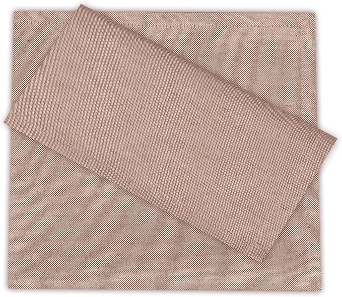Ruvanti Cloth Napkins Set of 12, 18x18 Reusable Napkins Cloth Washable, Soft & Durable Table Napkin, Poly Cotton Fabric Dinner Napkins for Parties, Christmas, Thanksgiving, Weddings - Rust