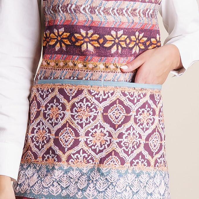 Maison d' Hermine 100% Cotton Apron for women with Pocket Kitchen Chef Apron for Men Cooking Mothers Day Gifts