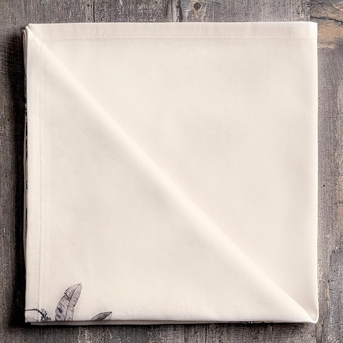 Maison d' Hermine Cloth Napkins Set of 4 100% Cotton for Thanksgiving Christmas Decorations Everyday Reusable Square Fall Napkins Cloth Washable Dinner Party (Amazonia, 20"x20")