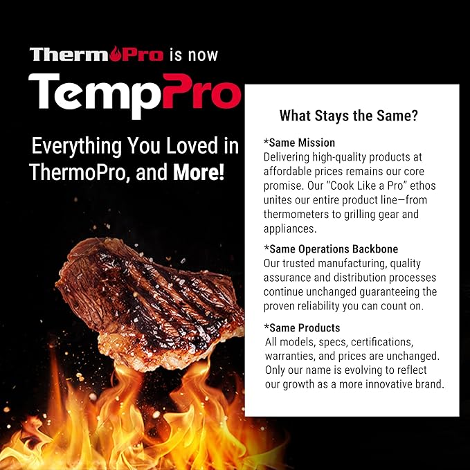 TempPro TP02S (2 Pack) Digital Food Thermometer for Cooking Bread Baking Sourdough Liquids, Meat Thermometer Digital with Super Long Probe for Kitchen BBQ Candy Making Accessory (Previously ThermoPro)