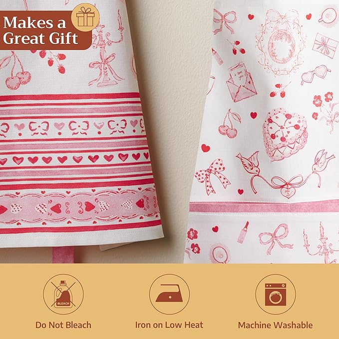 Maison d' Hermine 100% Cotton Apron for women with Pocket Kitchen Chef Apron for Men Cooking Mothers Day Gifts