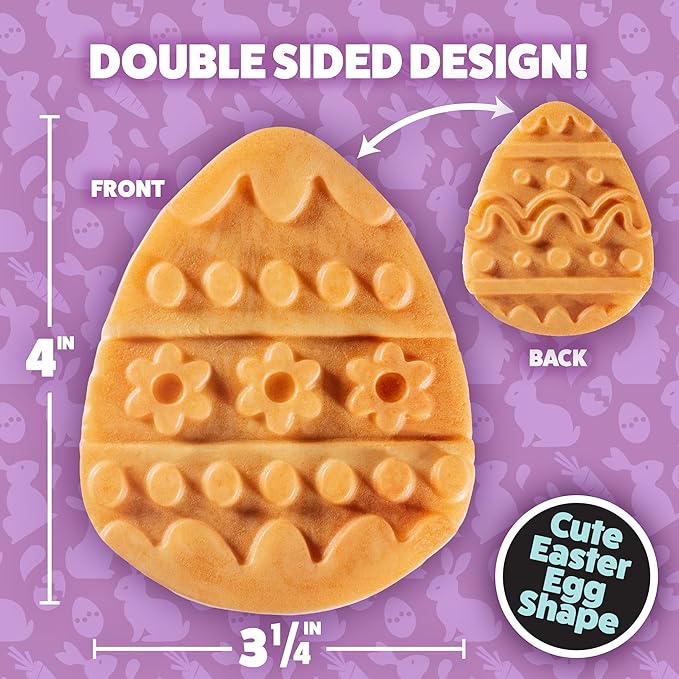 Mini Easter Egg Waffle Maker- Make Double Sided Waffles or Pancakes w 2 Different Floral Designs, Ready to Decorate & Frost, Breakfast Fun for Kids & Adults - Basket Stuffer Gift, Egg Hunt Surprise