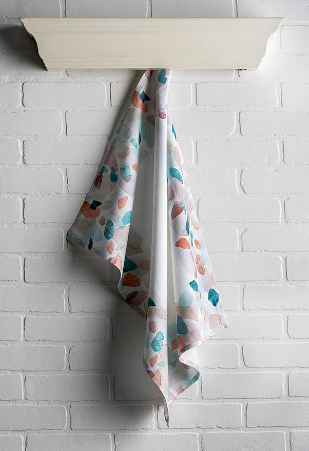 Maison d' Hermine Kitchen Towels Set of 3 100% Cotton 27.50" x 20" Reusable Cloth Tea Dish Towels Absorbent with Hanging Loop for Kitchen Gifts for Mothers Day Spring/Summer (Summer Picnic)