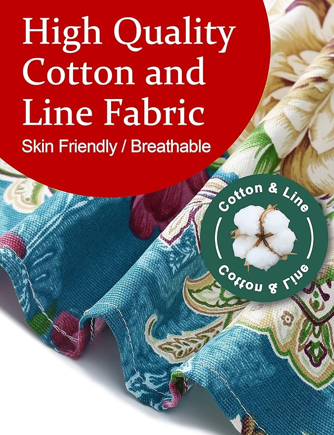 Big Plus Size Aprons for Women with Pockets Cotton Linen Baking Kitchen Cooking