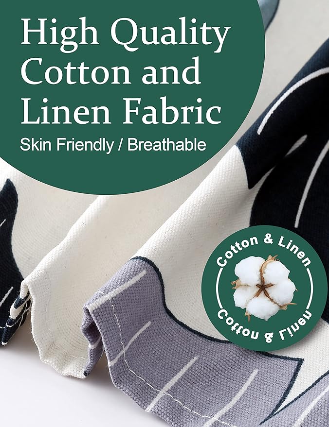 Big Plus Size Aprons for Women with Pockets Cotton Linen Baking Kitchen Cooking